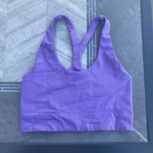 Purple sports bra!